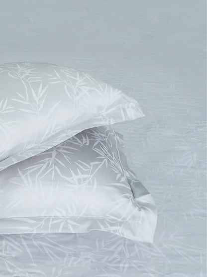 Soft Feel, Elegant Bamboo Leaf King Bed Sheet Set – 100% Cotton (300 TC)