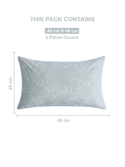 Soft Feel, Elegant Bamboo Leaf King Bed Sheet Set – 100% Cotton (300 TC)