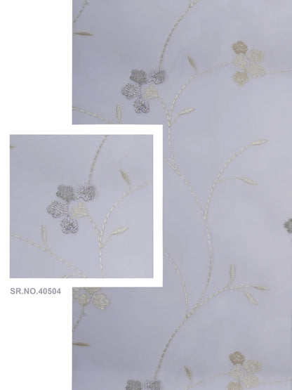 Evabella Light Filtering Floral Sheer Curtains |100% Polyester