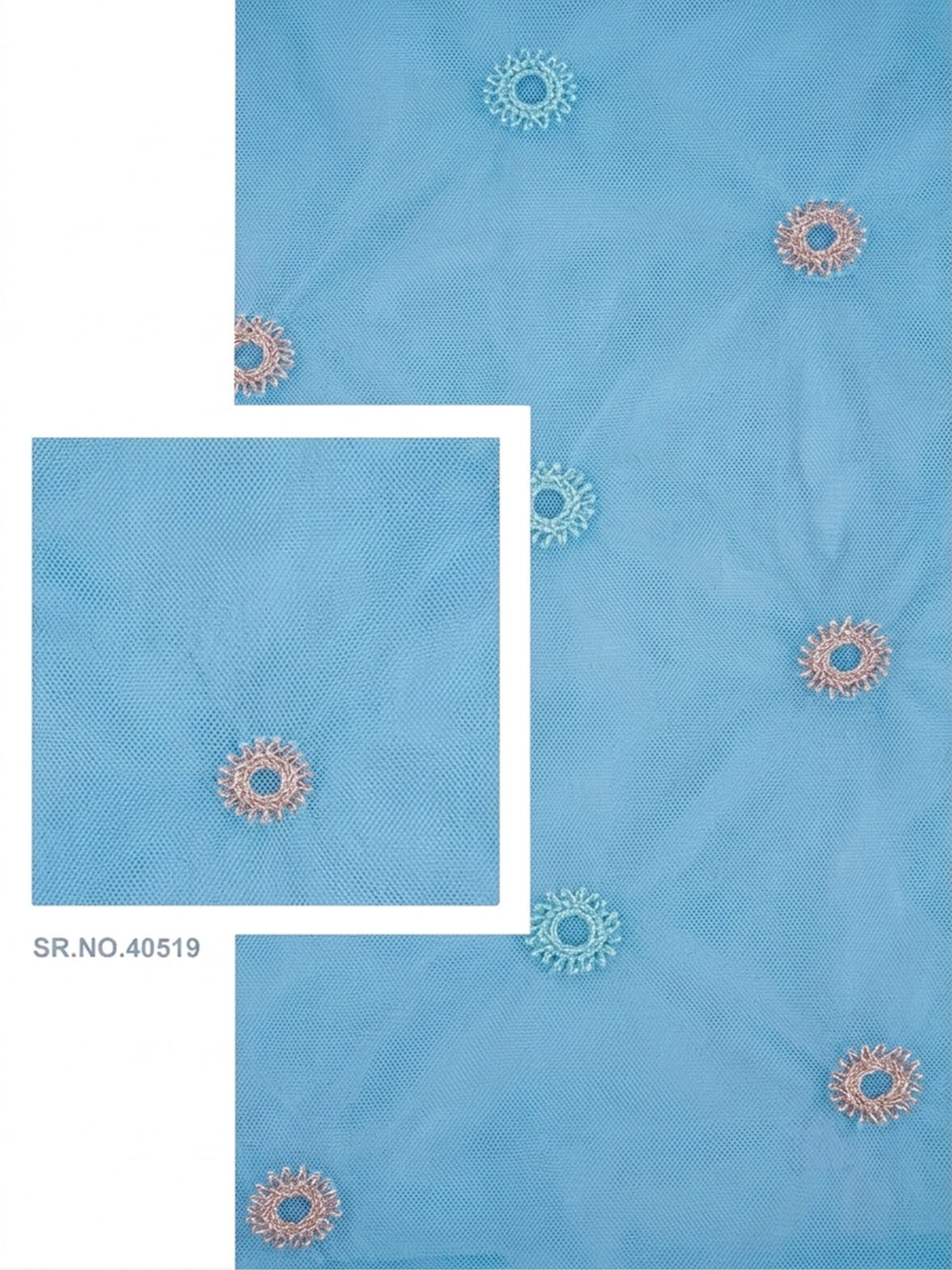 Evabella Elegant Circular Embroidery Sheer Grommet Curtains | 6 colors and 3 lengths