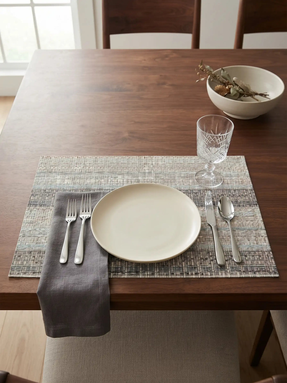 Bellagio PVC Table Placemats | Pack of 6 Washable Table Mats (30x45 cm)