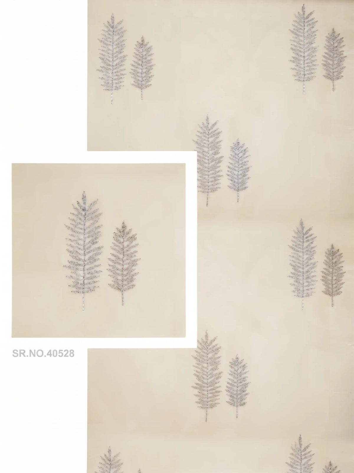 Evabella Embroidered Leaf Sheer Curtains | Light Filtering Window Decor