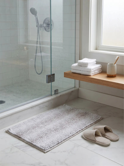 Bubble Textured Bath Rug – Soft Tufted Bathroom Mat Anti-Skid