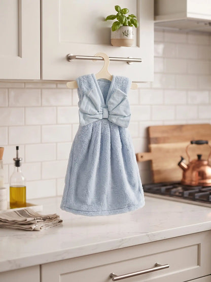 AtoZ Home Decor Cute Dress-Shaped Quick Dry Hand Towel for Kitchen & Bath | Pack of 1 or 2