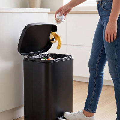 Shop premium Eco-Friendly Step Trash Bin with Fingerprint-Resistant Finish at AtoZ Home Decor