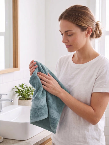 AtoZ Home Decor Bamboo Hand Towel Set (40x60 CM)