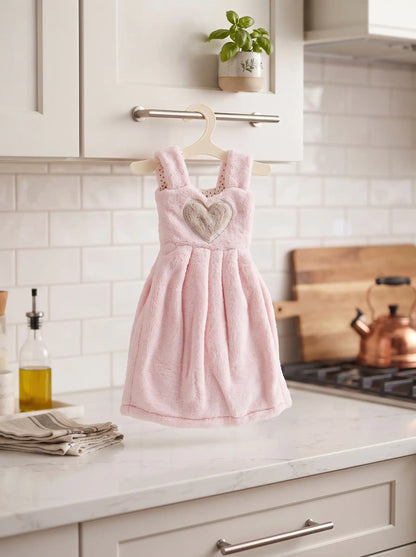AtoZ Home Decor Cute Dress-Shaped Quick Dry Hand Towel for Kitchen & Bath | Pack of 1 or 2