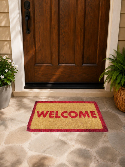 AtoZ Home Decor Classic Coir "Welcome" Doormat (Multiple Sizes & Colors)