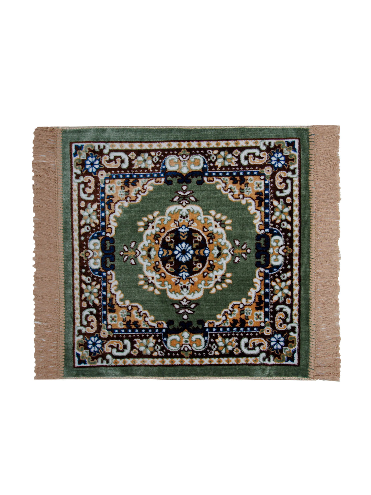 Atoz Home Decor Traditional Square Pooja Aasan Mat | 20x20 Inch | Multiple Colors.