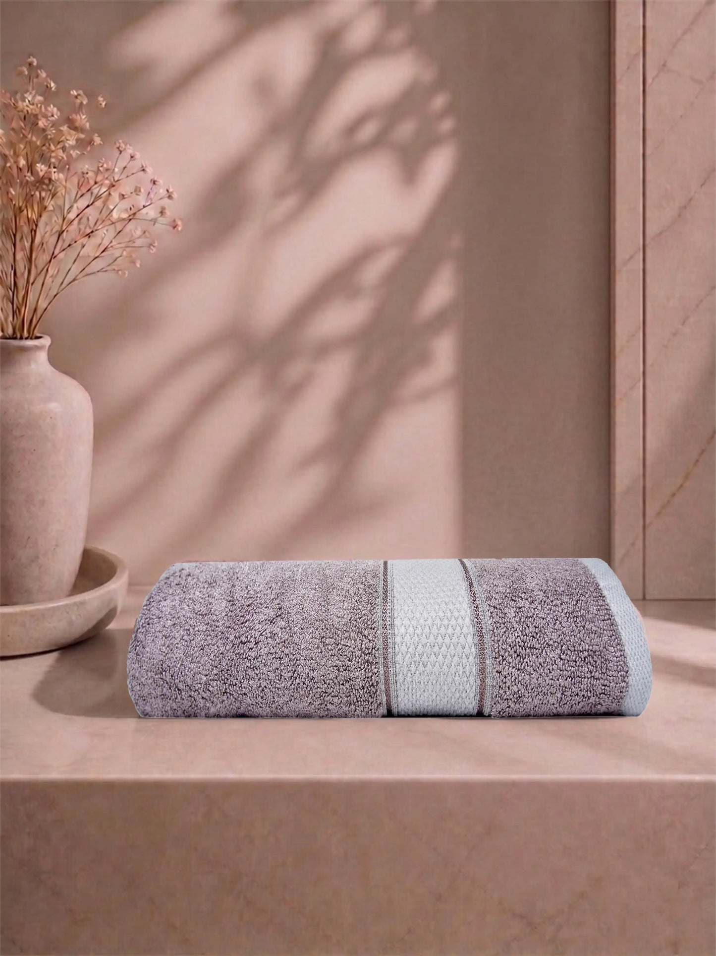 AtoZ Home Decor Bamboo Bath Towel | Highly Absorbent (75 x 150 CM)