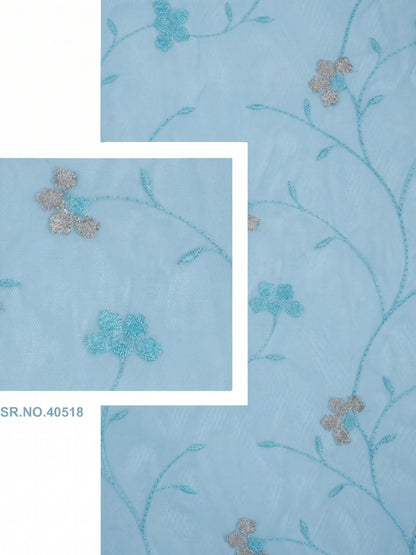 Evabella Light Filtering Floral Sheer Curtains |100% Polyester