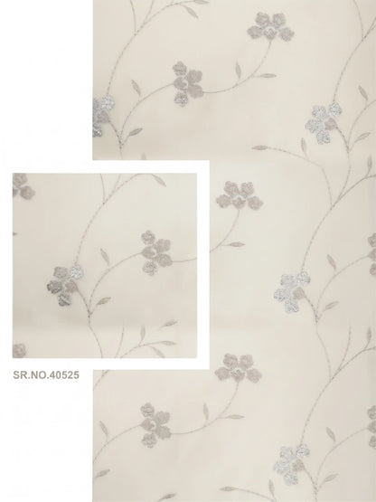 Evabella Light Filtering Floral Sheer Curtains |100% Polyester
