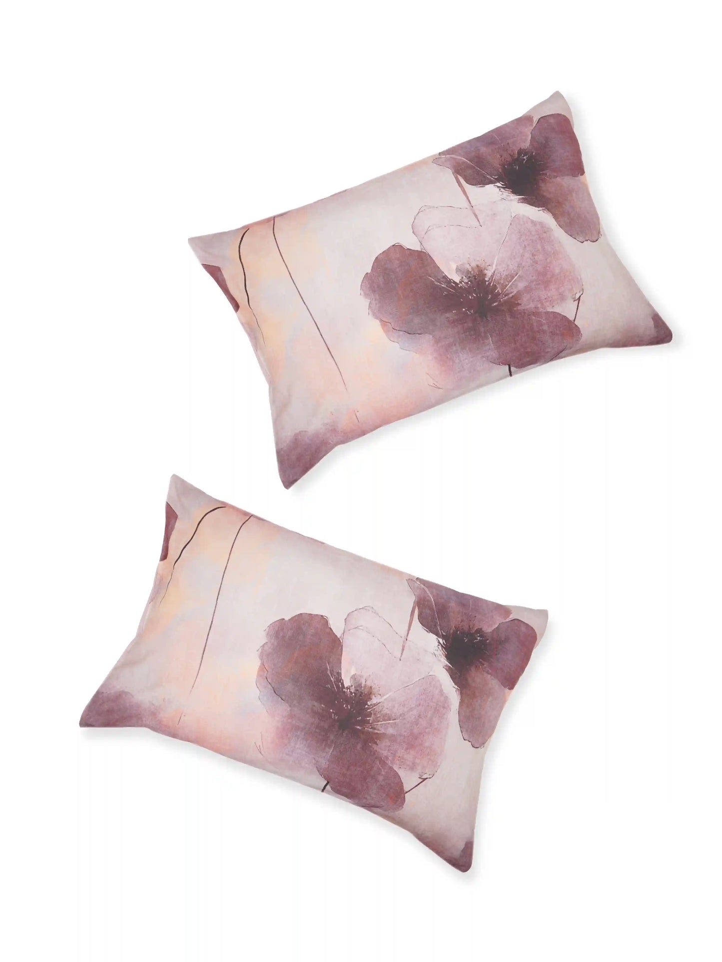 Essenze Digital Cotton Queen Size Bedsheet Set (300 TC)