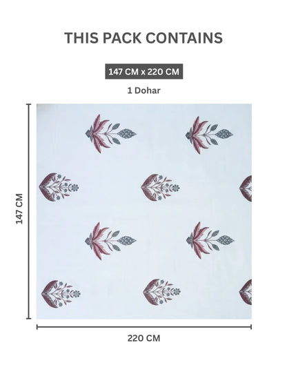 AtoZ Home Decor Royal Bunny Reversible Cotton Single Dohar