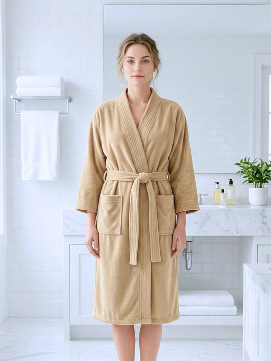 Atoz Home Decor Hue Microfiber Unisex Bathrobe