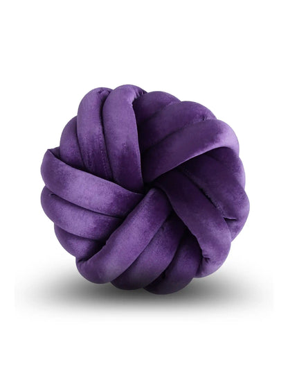 Round Knotted Cushion Ball Pillow – Soft Decorative Sofa & Bed Accent