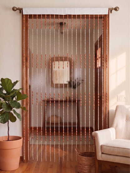 Atoz Home Decor Oval Pendant Beaded Room Divider| 4x7 ft