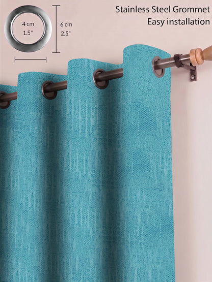 Atoz Home Decor Modern Textured 80% Blackout Curtains (Custom & Readymade)