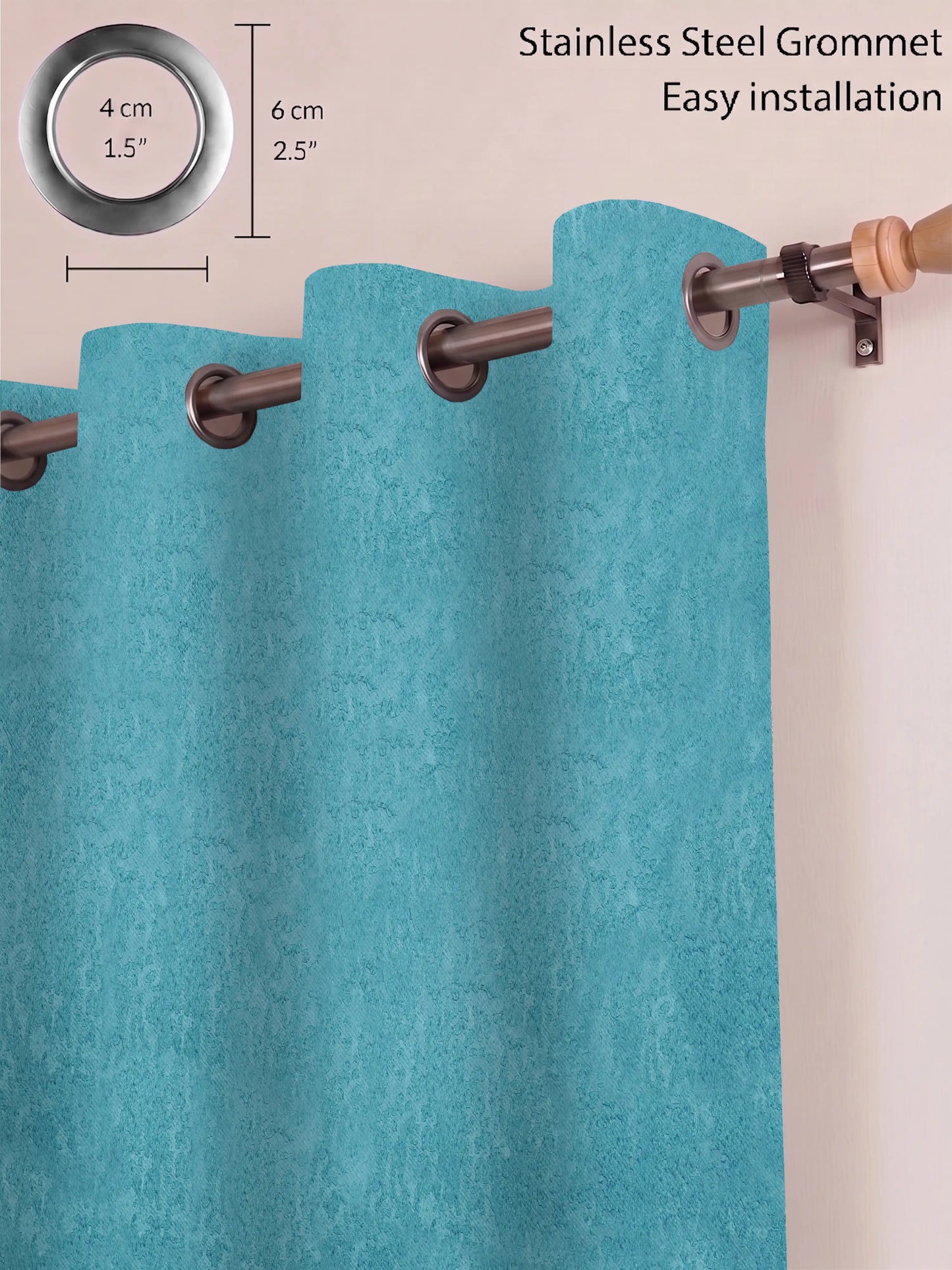 Abstract Venetian Stucco Darkout Curtains – Custom & Readymade