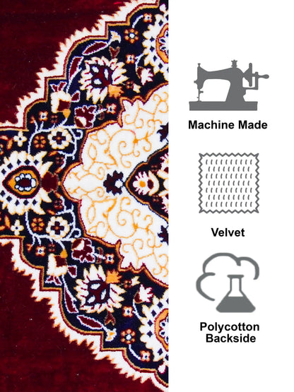 AtoZ Home Decor Velvet Carpet – Traditional Collection (5 ft x 7 ft)