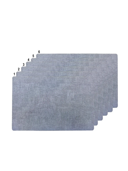 Freelance Textured Table Placemats | Pack of 6 Washable Table Mats (30x45 cm)