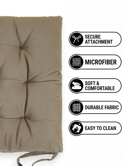 Atoz Home Decor Tufted Chair Pad with Tie Straps | Thick 14x14" Seat Cushionps