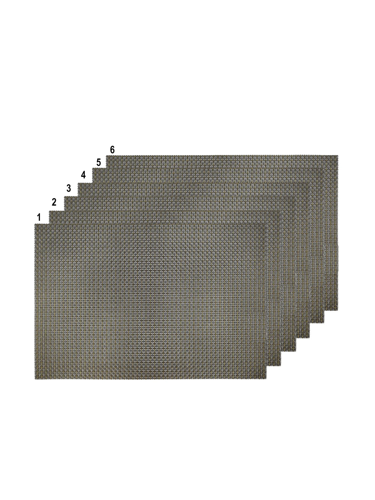 Freelance Woven Border Table Placemats | Pack of 6 Washable Table Mats (30x45 cm)