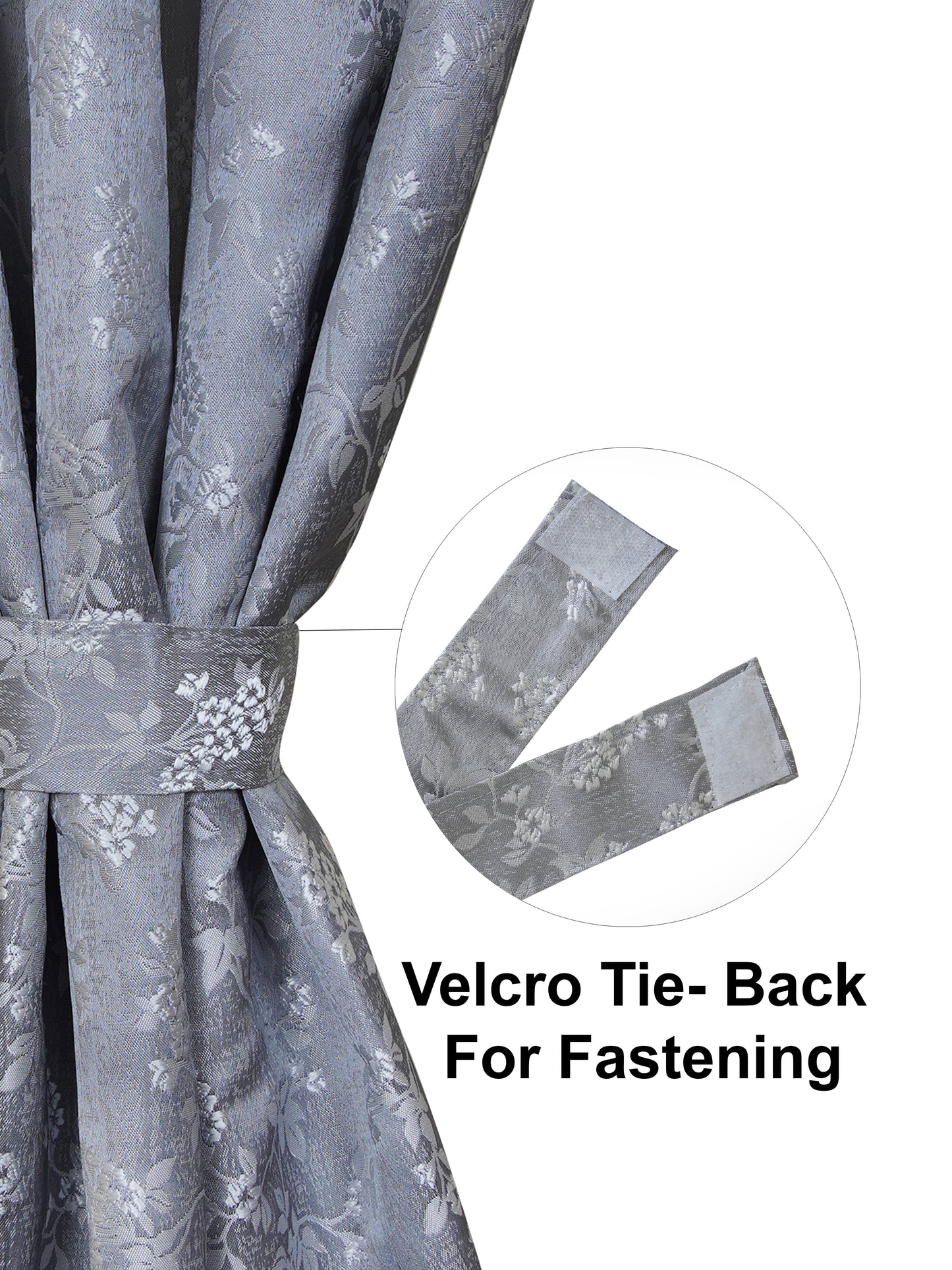AtoZ Home Decor Floral Window & Door Curtains (Multiple Sizes & Colors)
