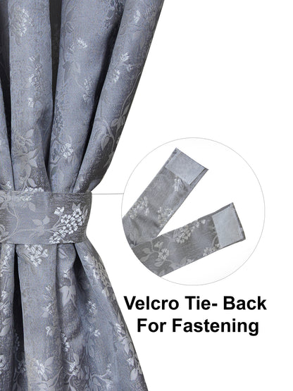 AtoZ Home Decor Floral Window & Door Curtains (Multiple Sizes & Colors)