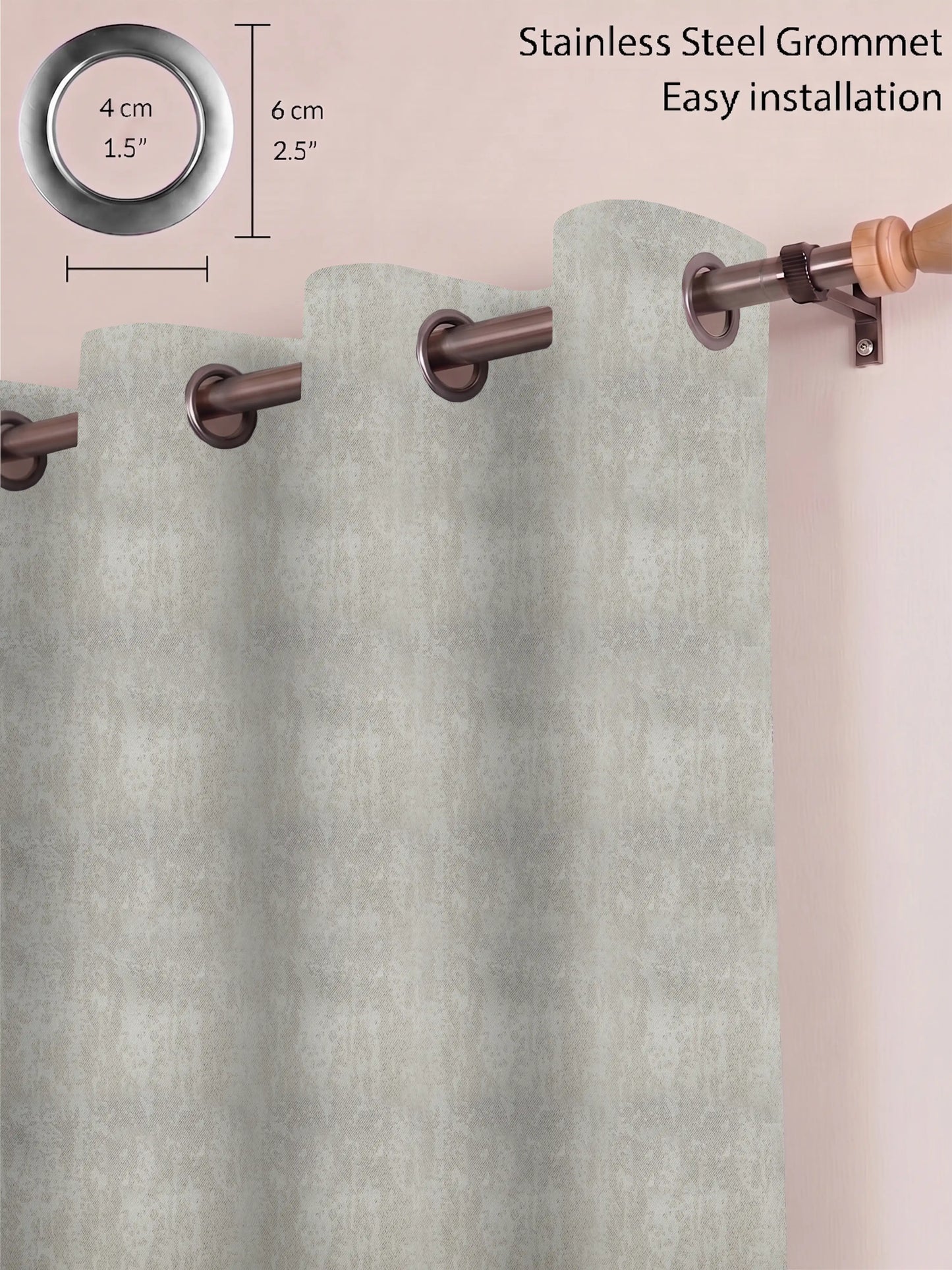 Abstract Venetian Stucco Darkout Curtains – Custom & Readymade