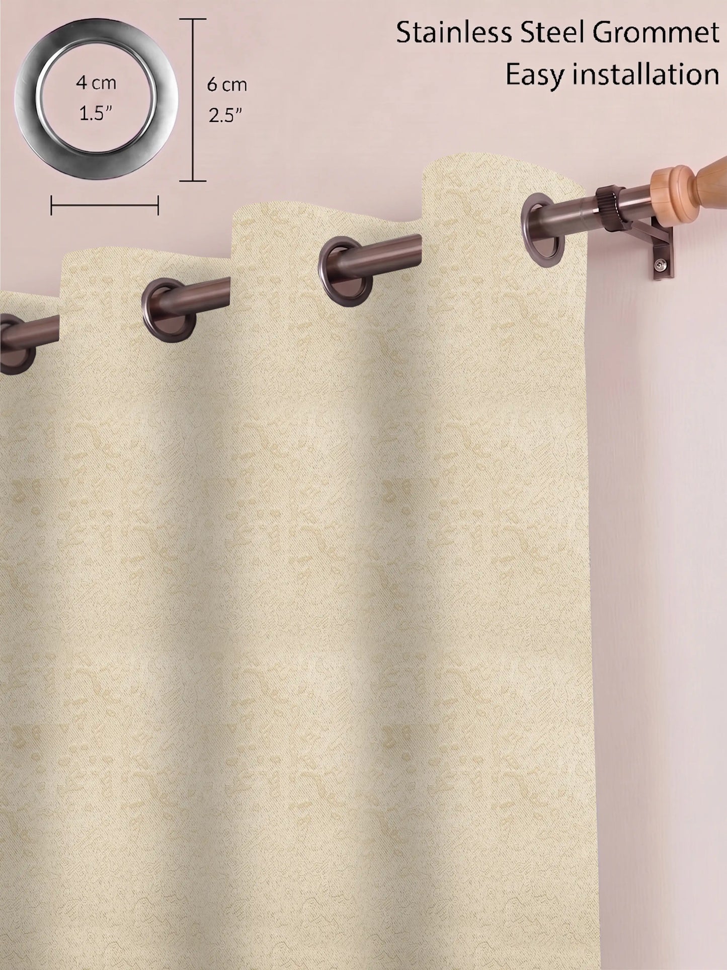 Organic Abstract Darkout Curtains – Custom & Readymade
