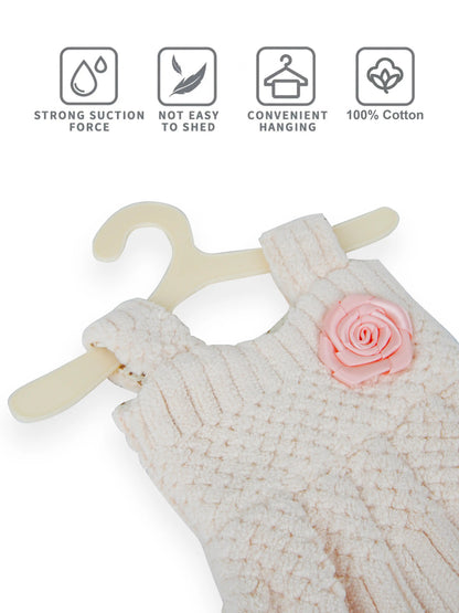 AtoZ Home Decor Cute Dress-Shaped Quick Dry Hand Towel for Kitchen & Bath | Pack of 1 or 2