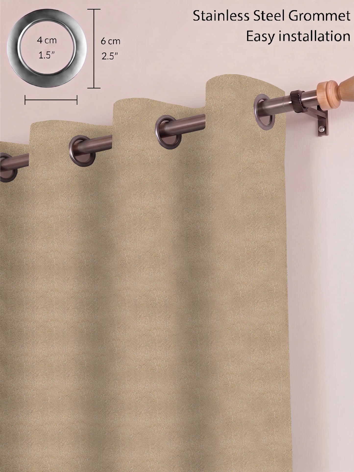 Organic Abstract Darkout Curtains – Custom & Readymade