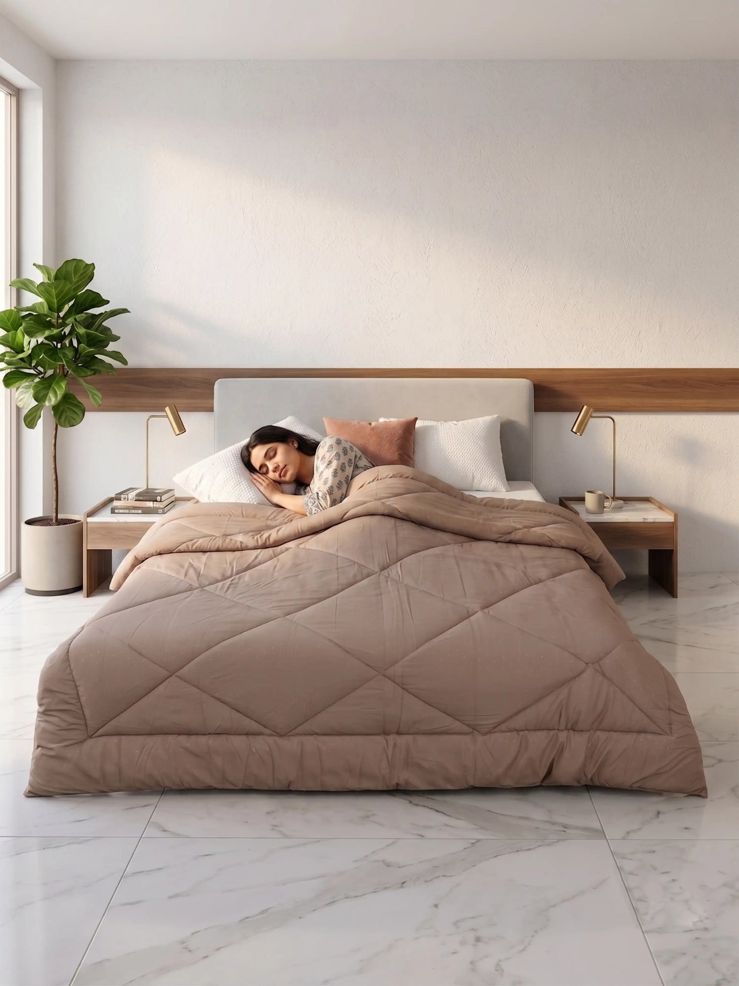 Star Collection Reversible Double Bed Comforter (230x275 cm)
