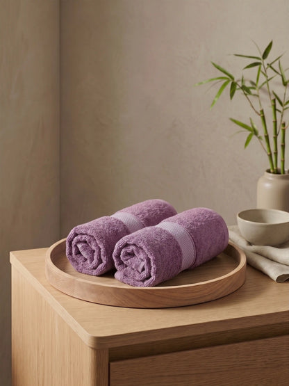 AtoZ Home Decor Bamboo Hand Towel Set (40x60 CM)