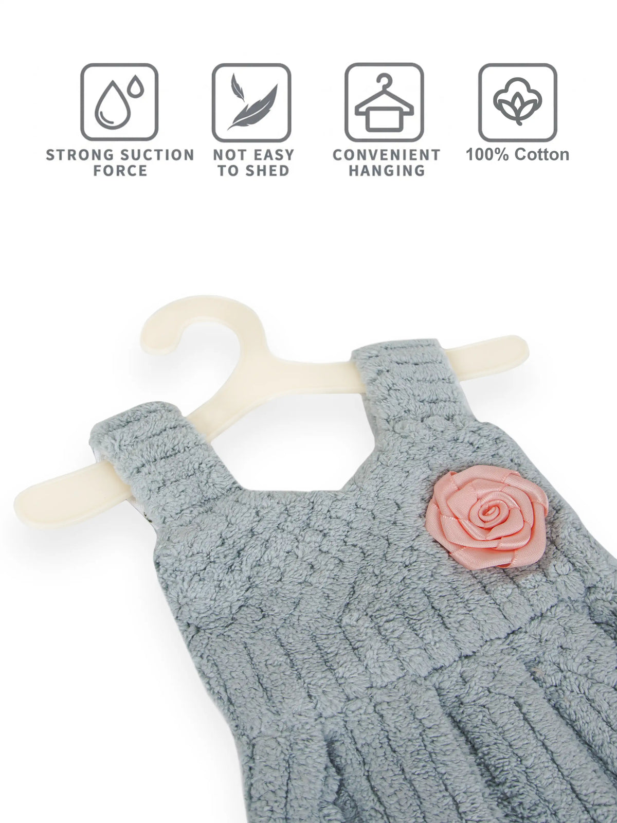 AtoZ Home Decor Cute Dress-Shaped Quick Dry Hand Towel for Kitchen & Bath | Pack of 1 or 2