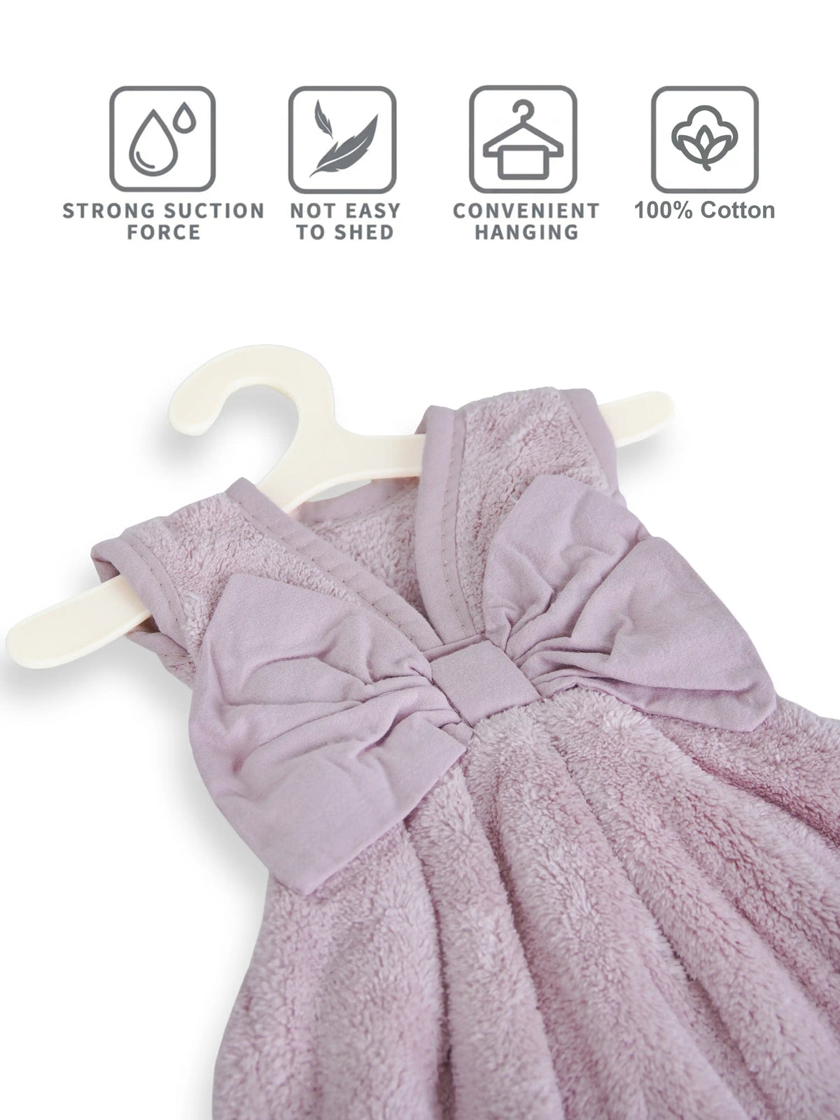 AtoZ Home Decor Cute Dress-Shaped Quick Dry Hand Towel for Kitchen & Bath | Pack of 1 or 2