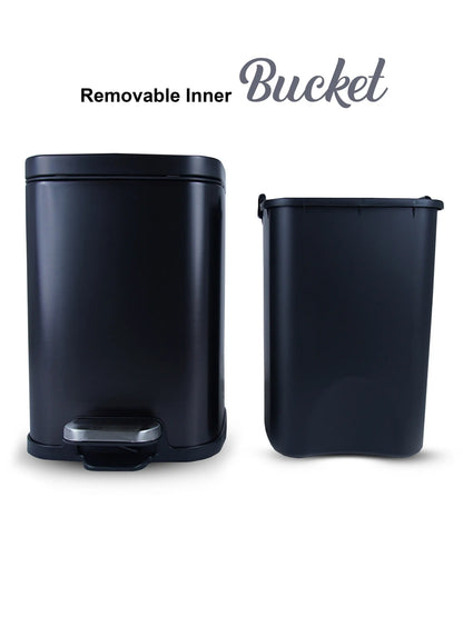 Eco-Friendly Step Trash Bin with Fingerprint-Resistant Finish