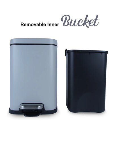 Eco-Friendly Step Trash Bin with Fingerprint-Resistant Finish