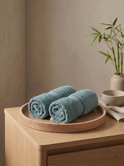 AtoZ Home Decor Bamboo Hand Towel Set (40x60 CM)