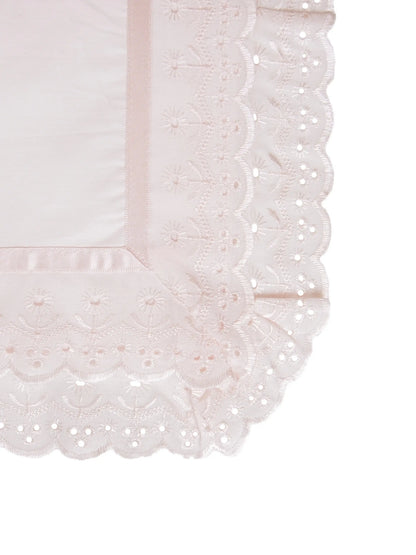 AtoZ Home Decor Cotton Lace Border Pillow Covers (Set of 1 & 2)