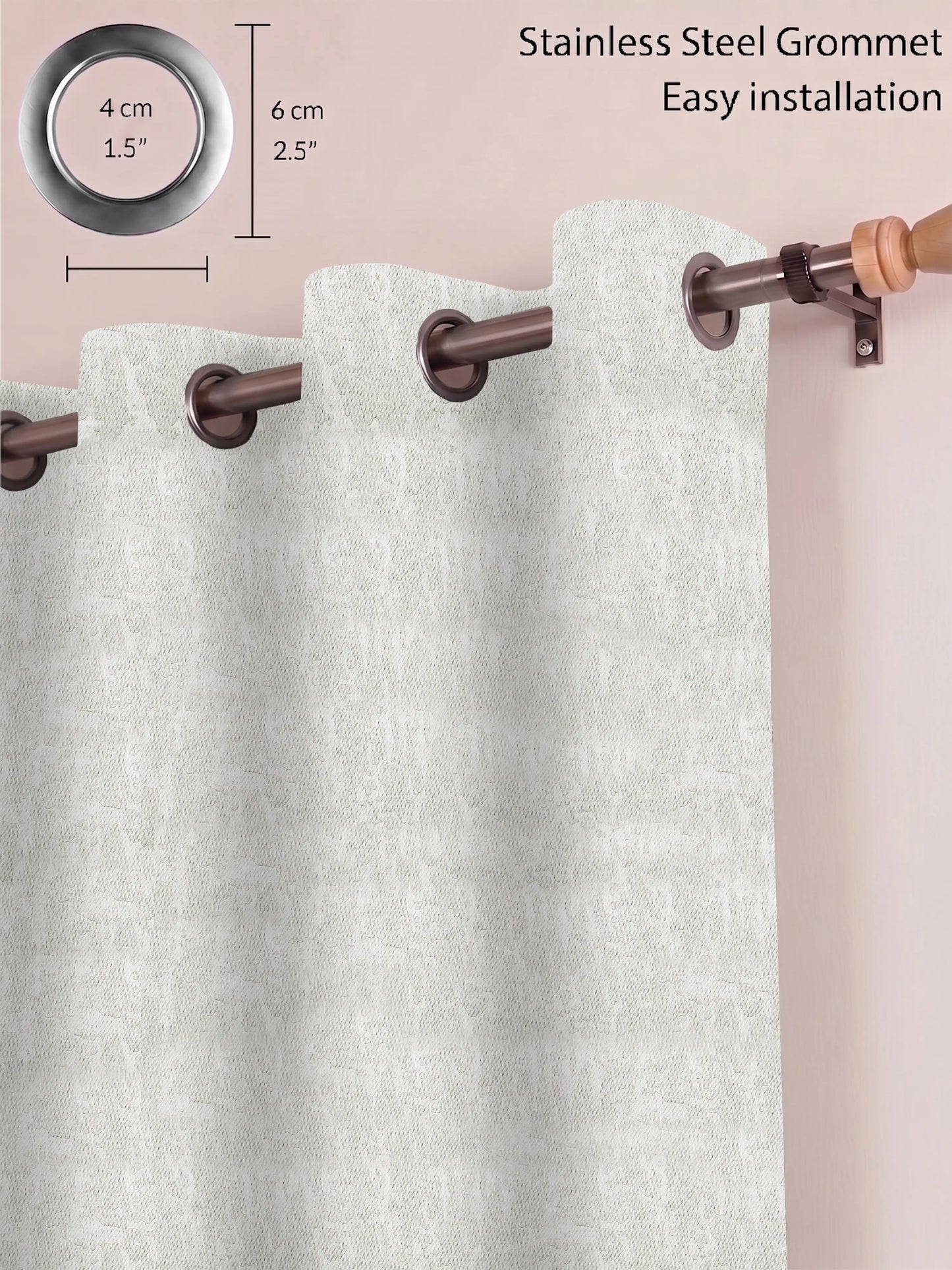Abstract Venetian Stucco Darkout Curtains – Custom & Readymade