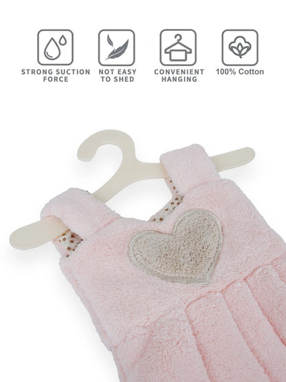 AtoZ Home Decor Cute Dress-Shaped Quick Dry Hand Towel for Kitchen & Bath | Pack of 1 or 2