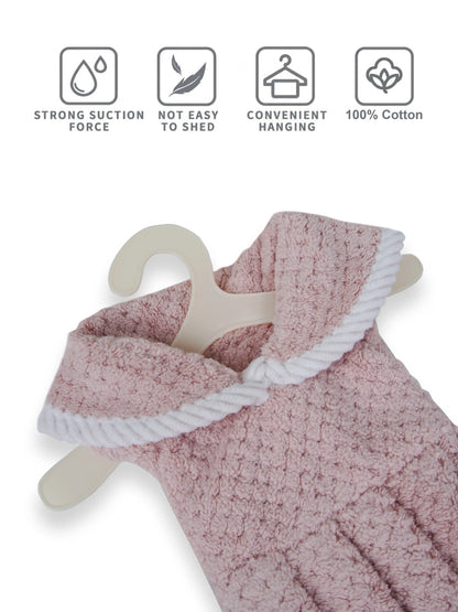 AtoZ Home Decor Cute Dress-Shaped Quick Dry Hand Towel for Kitchen & Bath | Pack of 1 or 2