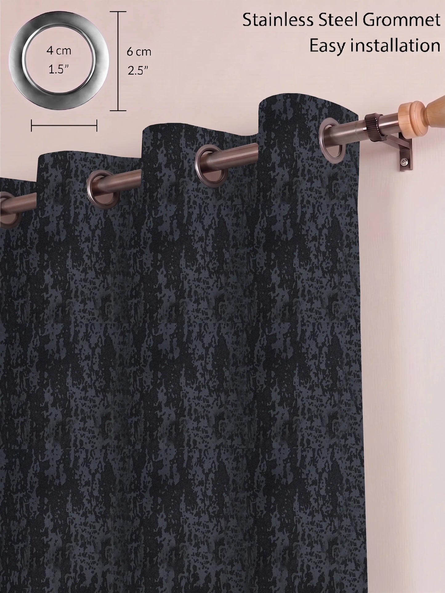 Abstract Venetian Stucco Darkout Curtains – Custom & Readymade