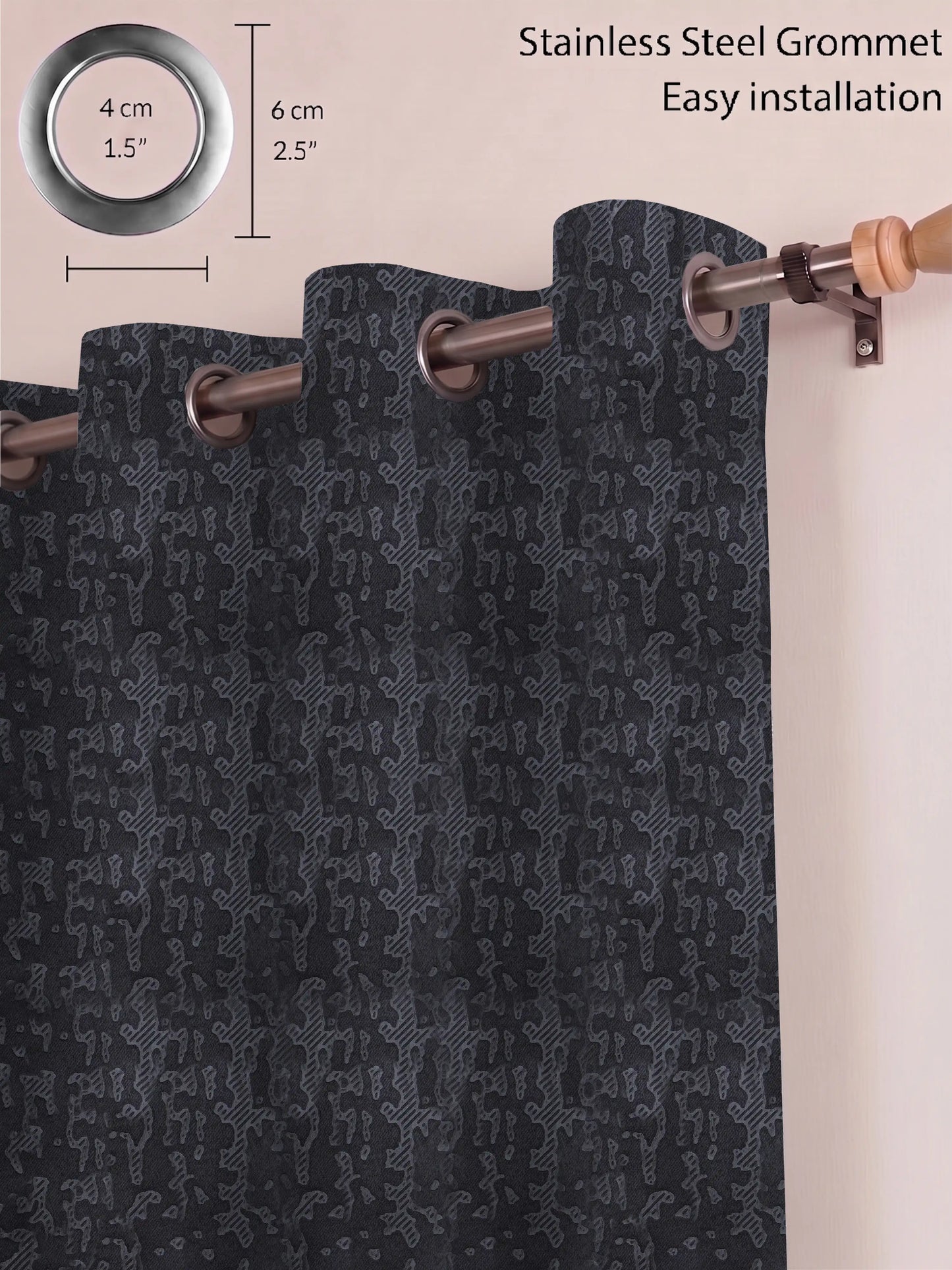 Organic Abstract Darkout Curtains – Custom & Readymade