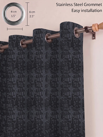 Organic Abstract Darkout Curtains – Custom & Readymade