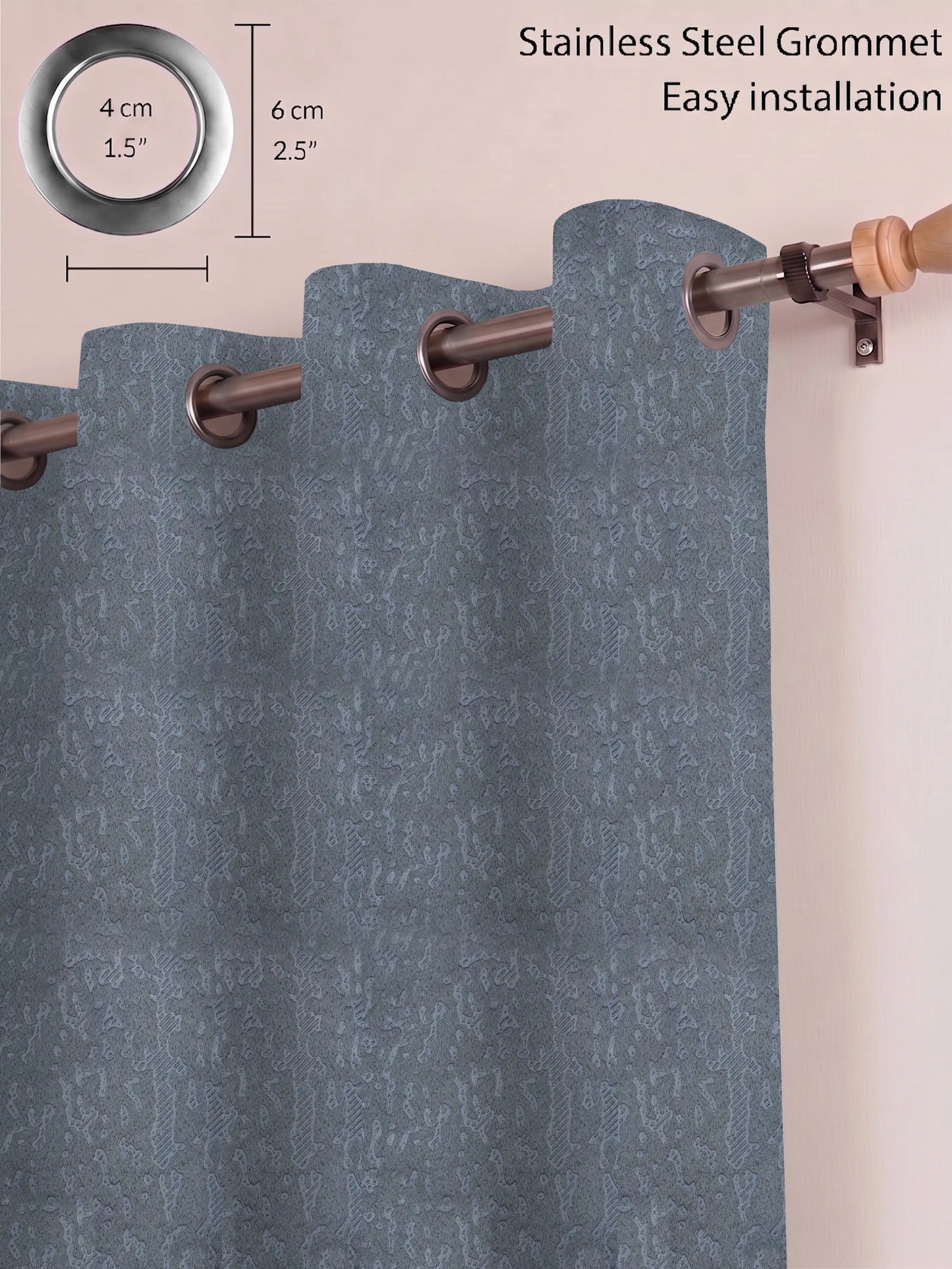 Organic Abstract Darkout Curtains – Custom & Readymade