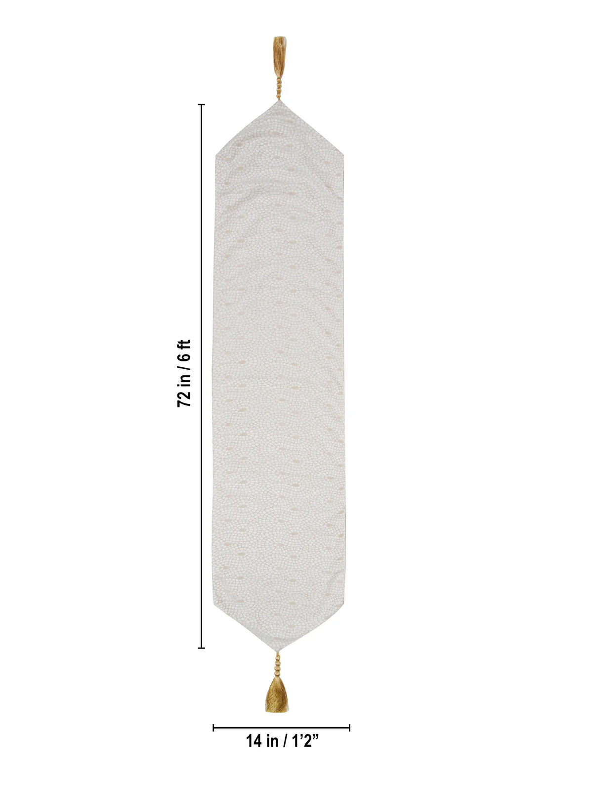 AtozHomeDecor Cotton Linen Table Runner | Printed & Embroidered | 14x72" / 16x72"