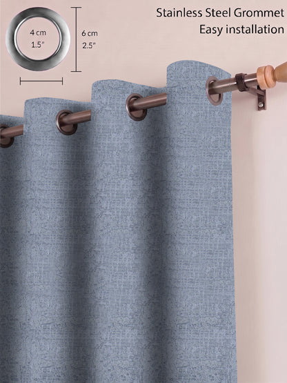 Atoz Home Decor Modern Textured 80% Blackout Curtains (Custom & Readymade)
